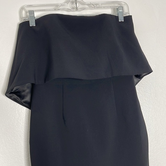 Jay Godfrey Black Viola Open Back Strapless Stretch Mini Party Dress 2 - Picture 3 of 8